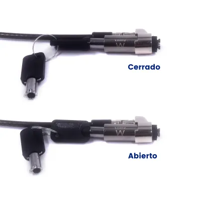 Ewent Cable de seguridad con ranura tipo nano y llaves de Ewent Cable de seguridad con ranura tipo nano y llaves de
