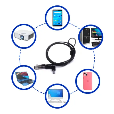Ewent Cable de seguridad con ranura tipo nano y llaves de Ewent Cable de seguridad con ranura tipo nano y llaves de