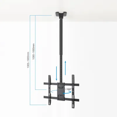 TooQ LPCE1175TSLI-XL-B Soporte de Techo para Monitor/TV 32"-75"