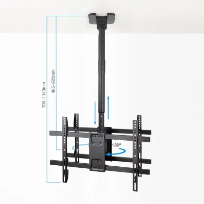 TooQ LPCE2286TSLI-B Soporte de Techo para 2 Pantallas 43"-86"