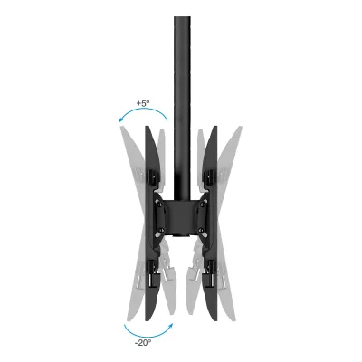 TooQ LPCE2286TSLI-XL-B Soporte de Techo para 2 Pantallas