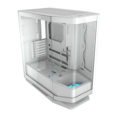 Cougar FV270 RGB Blanco SemiTorre Cristal Curvado templado y Cougar FV270 RGB Blanco SemiTorre Cristal Curvado templado y