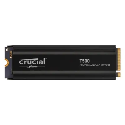 Crucial T500 1TB SSD PCIe Gen4 NVMe M.2 con Disipador Crucial T500 1TB SSD PCIe Gen4 NVMe M.2 con Disipador
