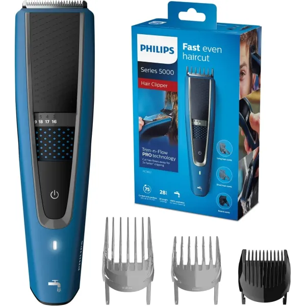 Philips Hairclipper Series 5000 HC5612/15 Cortapelos Inalámbrico Azul