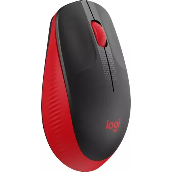 Logitech M190 Ratón Inalámbrico 1000DPI Rojo