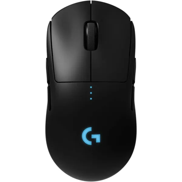 Logitech G PRO Ratón Gaming Inalámbrico 4/8 Botones prog, Batería recargable/ Hasta 25600 DPI/ Negro