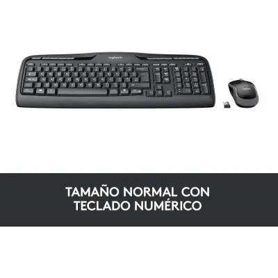Logitech MK330 Wireless Combo Teclado + Ratón Negros Logitech MK330 Wireless Combo Teclado + Ratón Negros