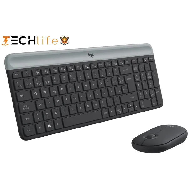 Logitech Slim Combo MK470 Kit Teclado y Ratón Inalámbrico USB