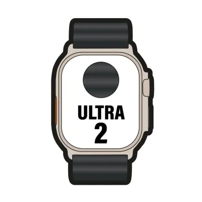 Apple Watch Ultra 2 GPS + Cellular 49mm Caja Negra Titanio con Apple Watch Ultra 2 GPS + Cellular 49mm Caja Negra Titanio con