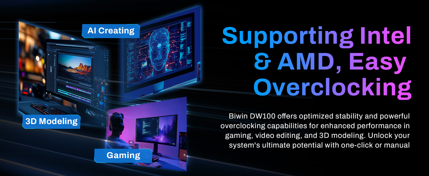 Memoria RAM Biwin Black Opal DW100 DDR5 RGB