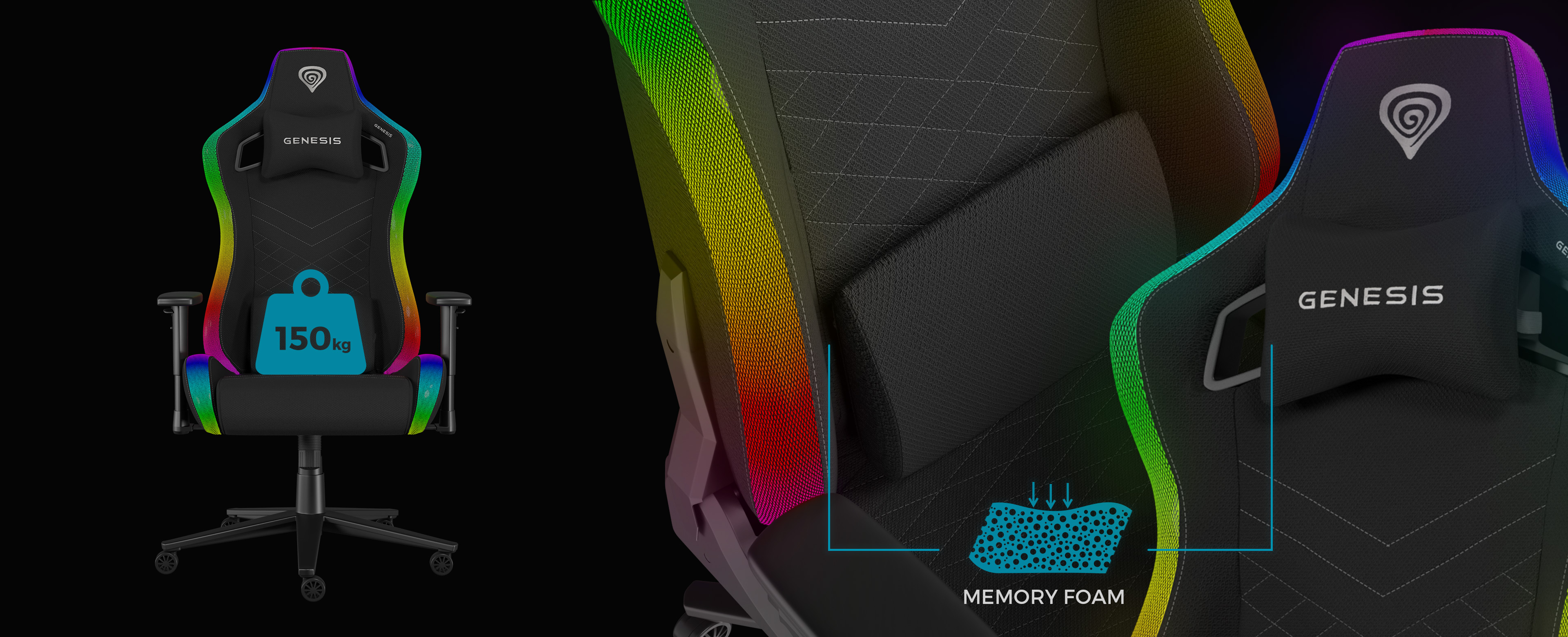 Genesis Trit 660 RGB Negro/Gris