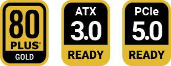 Fuentes Modulares 80 Plus Gold, ATX 3.0, PCIe 5.0