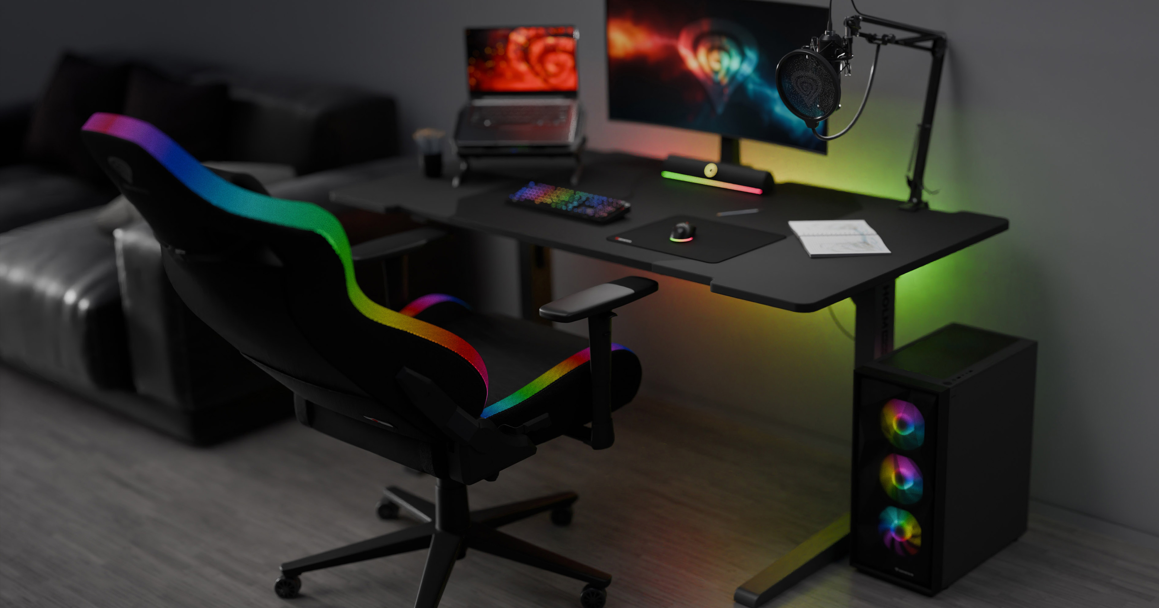 Genesis Trit 660 RGB Negro/Gris